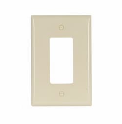 Eaton Wiring 1-Gang Decora Wall Plate, Oversize, Ivory