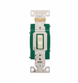 30 Amp Toggle Switch, Industrial Grade, Ivory