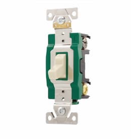 Eaton Wiring 30 Amp Toggle Switch, Industrial Grade, White