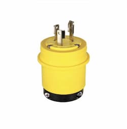 30 Amp Electrical Plug, Severe Duty, Non-NEMA, Yellow