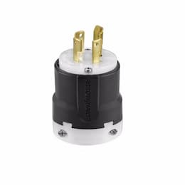 30 Amp Locking Plug, 4-Pole, 4-Wire, 120V-208V, Black