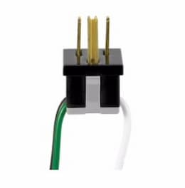 15 Amp Snap-In Receptacle, Black