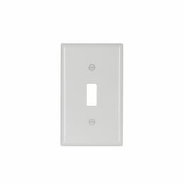 Eaton Wiring 1-Gang Toggle Wallplate, Standard, Ivory