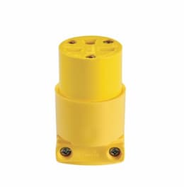 15 Amp Electrical Connector, Commercial, Yellow