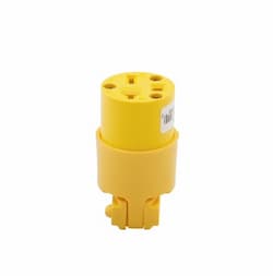 Eaton Wiring 20 Amp Electrical Connector, NEMA 6-20R, Yellow