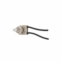 Single-Pole Canopy Switch, Push Button, Nickel