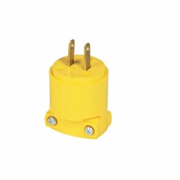 125V Vinyl Plugs, Heavy Duty, Non-Grounding, 2P2W