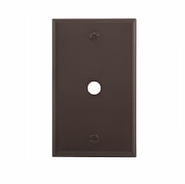 Eaton Wiring 1-Gang Phone & Coax Wall Plate, Standard, Brown