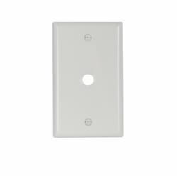 1-Gang Phone & Coax Wall Plate, Standard, White