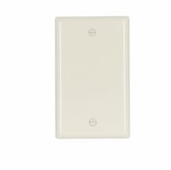 Eaton Wiring 1-Gang Blank Wall Plate, Standard, Almond