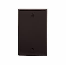 Eaton Wiring 1-Gang Blank Wall Plate, Standard, Brown