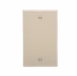 1-Gang Blank Wall Plate, Standard,Light Almond