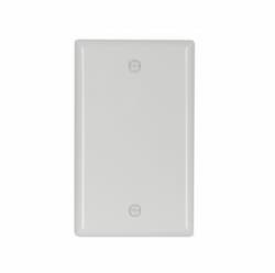 1-Gang Blank Wall Plate, Standard, White