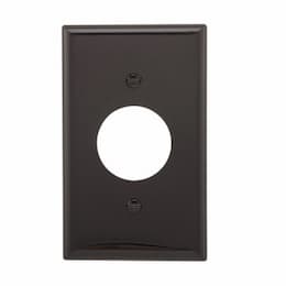 Standard Size Single Receptacle Nylon Wallplate, Black