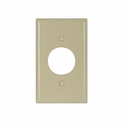 Standard Size Single Receptacle Nylon Wallplate, Ivory