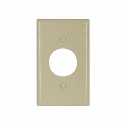 Standard Size Single Receptacle Nylon Wallplate, Ivory