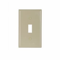 1-Gang Toggle Switch Wall Plate, Standard, Ivory