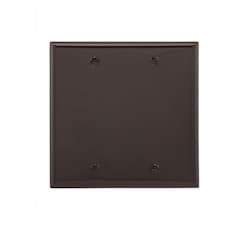 Eaton Wiring 2-Gang Blank Wall Plate, Standard, Brown