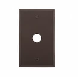 Eaton Wiring 1-Gang Phone & Coax Wall Plate, Standard, Brown