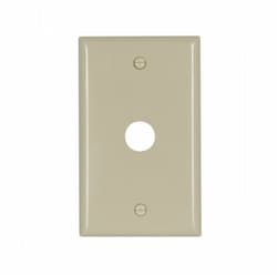 1-Gang Phone & Coax Wall Plate, Standard, Ivory