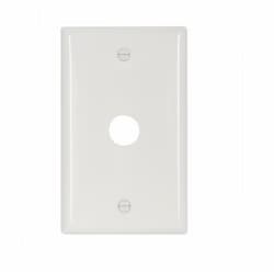 1-Gang Phone & Coax Wall Plate, Standard, White