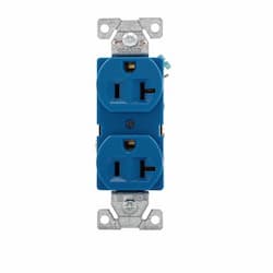 20 Amp Premium Duplex Receptacle, Blue