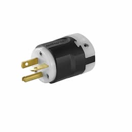 125V Straigh Blade Plug, 2P3W Self-Grounding