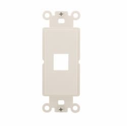 Eaton Wiring 15 Amp Modular Wall Plate Insert, 1-Port, Light Almond