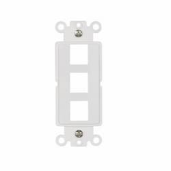 3-Port Multimedia Modular Mounting Strap, White