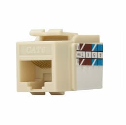 Cat 6 Modular Jack, 8-Conductor, Ivory