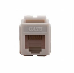 Cat 5E Modular Jack, 8-Conductor, White