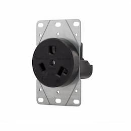 30 Amp NEMA 7-30R 277V Flush Mount Power Receptacle