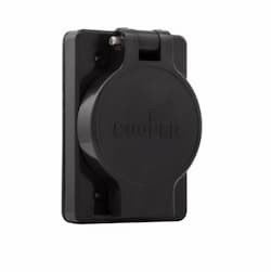 15 Amp Watertight Locking Single Receptacle, NEMA L7-15, 277V, Black