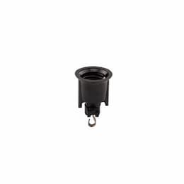 660W Attachon Lampholder, No-Hook, Medium Base, #14-12 AWG, 250V, Black