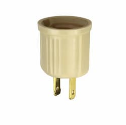 660W Outlet Adapter, Polarized, NEMA 1-15R, Ivory