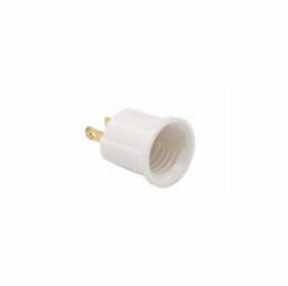 660W Outlet Adapter, Polarized, NEMA 1-15R, White