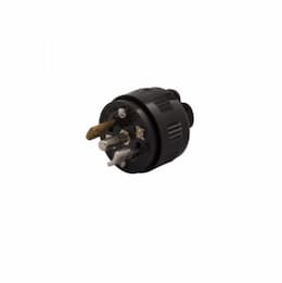 15 Amp Locking Connector, ML3, 125/250V, Black