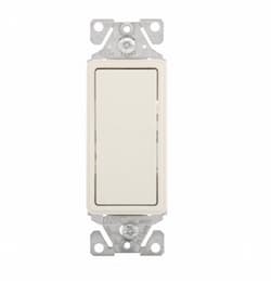 15 Amp 3-Way Rocker Switch, Light Almond