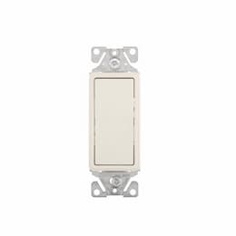 15 Amp Decorator Switch, 3-Way, #14-12 AWG, 120/277V, Light Almond