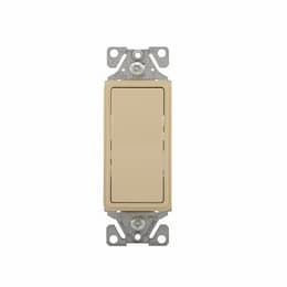 Eaton Wiring 15 Amp Decorator Switch, 3-Way, #14-12 AWG, 120/277V, Ivory