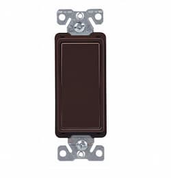 Eaton Wiring 15 Amp 4-Way Rocker Switch, Brown