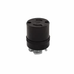 15 Amp Locking Connector, NEMA L1-15, Black