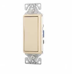 Eaton Wiring 15 Amp Lighted 3-Way Rocker Switch, Ivory