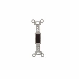 Wallplate Toggle Switch Insert, Standard, Brown