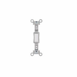 Wallplate Toggle Switch Insert, Standard, White