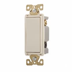 Eaton Wiring 15 Amp 3-Way Rocker Switch, Commercial Grade, Light Almond