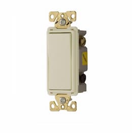 Eaton Wiring 20 Amp 3-Way Lighted Rocker Switch, Light Almond