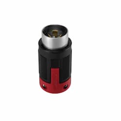 4-Wire Pro-Grip Plug, California Standard, Nylon Black & Red