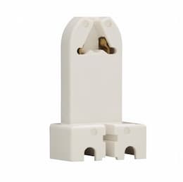 660W Lamp Holder, Medium Bi-Pin Base, White