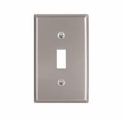 1-Gang Toggle Switch Wall Plate, Standard, Steel